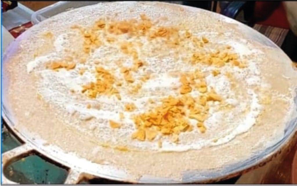 a pan with food on it